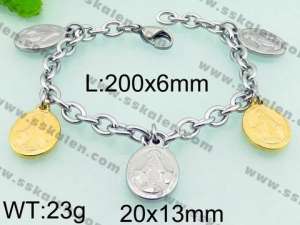 Stainless Steel Gold-plating Bracelet - KB65873-Z