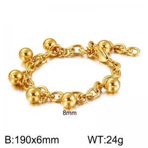 Stainless Steel Gold-plating Bracelet - KB65938-ZC