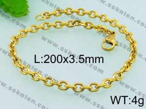 Stainless Steel Gold-plating Bracelet - KB65952-Z