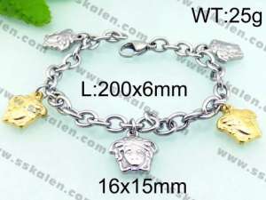 Stainless Steel Gold-plating Bracelet - KB66495-Z