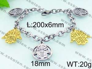 Stainless Steel Gold-plating Bracelet - KB66509-Z