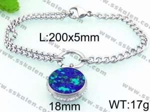 Stainless Steel Stone Bracelet - KB66591-Z