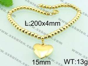 Stainless Steel Gold-plating Bracelet - KB68307-Z