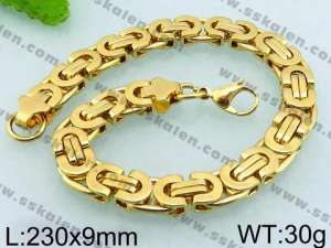Stainless Steel Gold-plating Bracelet - KB68756-H