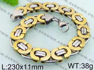 Stainless Steel Gold-plating Bracelet - KB68778-H