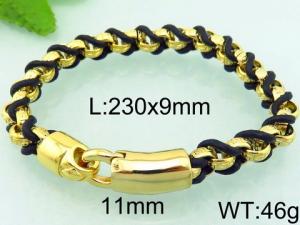 Stainless Steel Gold-plating Bracelet - KB68868-BD