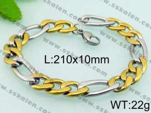 Stainless Steel Gold-plating Bracelet - KB69394-Z