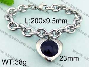 Stainless Steel Stone Bracelet - KB70407-Z