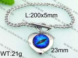 Stainless Steel Stone Bracelet - KB70430-Z