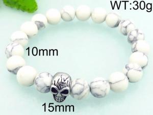 Stainless Steel Stone Bracelet - KB70684-BD