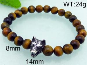 Stainless Steel Stone Bracelet - KB70699-BD