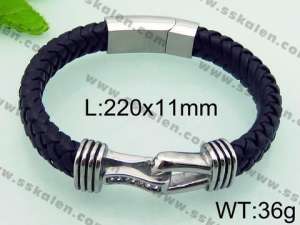 Leather Bracelet - KB70704-BD