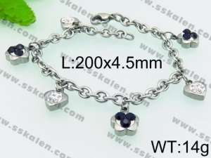 Stainless Steel Stone Bracelet - KB72002-ZC
