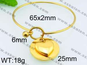 Stainless Steel Gold-plating Bangle - KB72013-Z