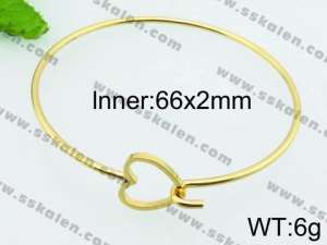 Stainless Steel Gold-plating Bangle - KB72065-TSC