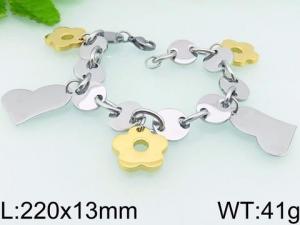 Stainless Steel Gold-plating Bracelet - KB72180-JM