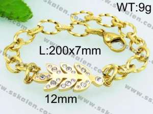 Stainless Steel Stone Bracelet - KB72716-Z