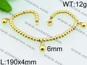 Stainless Steel Gold-plating Bracelet - KB72732-Z