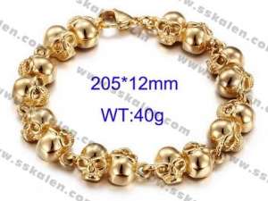Stainless Steel Gold-plating Bracelet - KB73253-BD