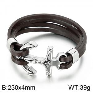 Leather Bracelet - KB73810-BD