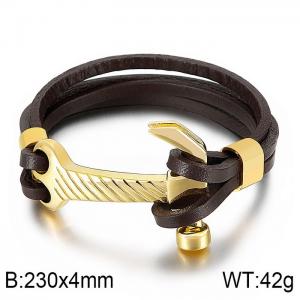 Leather Bracelet - KB73811-BD