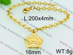 Stainless Steel Gold-plating Bracelet - KB74420-Z