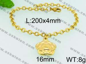 Stainless Steel Gold-plating Bracelet - KB74424-Z