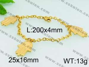 Stainless Steel Gold-plating Bracelet - KB74427-Z