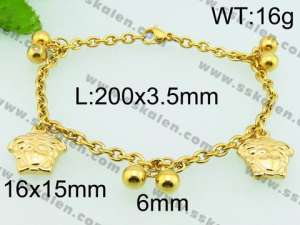 Stainless Steel Gold-plating Bracelet - KB74524-Z