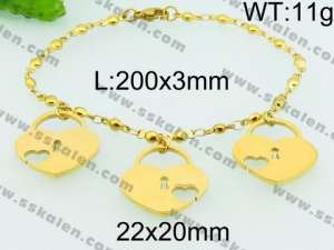 Stainless Steel Gold-plating Bracelet - KB74736-ZC