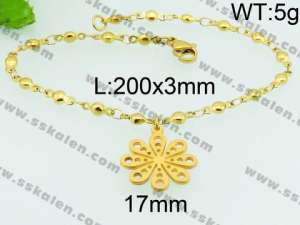 Stainless Steel Gold-plating Bracelet - KB74744-ZC