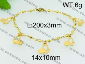Stainless Steel Gold-plating Bracelet - KB74752-ZC