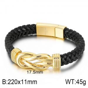 Stainless Steel Gold-plating Bracelet - KB74923-BD