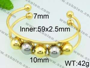 Stainless Steel Gold-plating Bangle - KB75424-Z