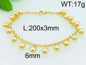 Stainless Steel Gold-plating Bracelet - KB75450-ZC