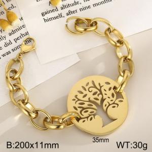 Exaggerated Chain 316L Stainless Steel Tree of Life Christmas Tree Gift - KB75460-Z