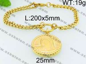 Stainless Steel Gold-plating Bracelet - KB76314-Z