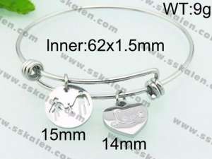 Stainless Steel Bangle - KB77251-Z