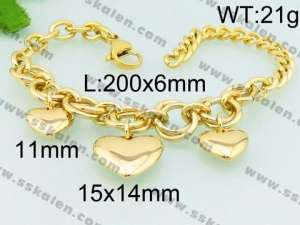 Stainless Steel Gold-plating Bracelet - KB78300-Z