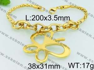 Stainless Steel Gold-plating Bracelet - KB78301-Z