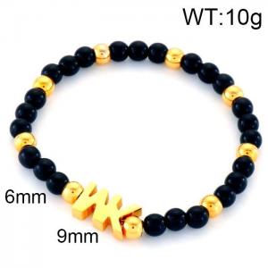 Stainless Steel Gold-plating Bracelet - KB78503-Z