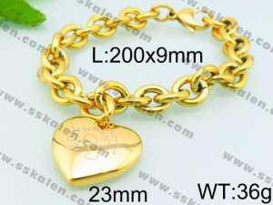 Stainless Steel Gold-plating Bracelet - KB79054-Z