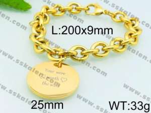 Stainless Steel Gold-plating Bracelet - KB79060-Z