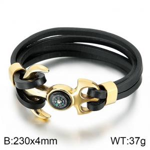 Leather Bracelet - KB79227-BD