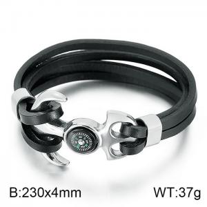 Leather Bracelet - KB79228-BD