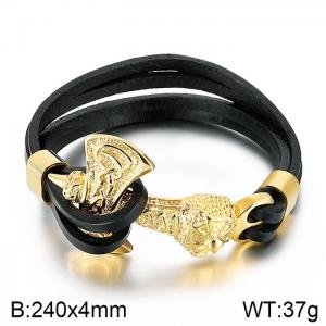 Leather Bracelet - KB79229-BD