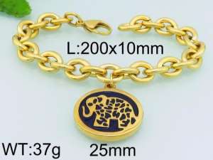 Stainless Steel Gold-plating Bracelet - KB79309-ZC