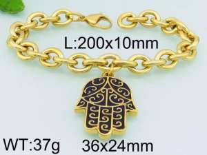 Stainless Steel Gold-plating Bracelet - KB79310-ZC