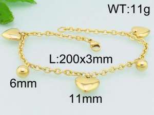 Stainless Steel Gold-plating Bracelet - KB79320-ZC