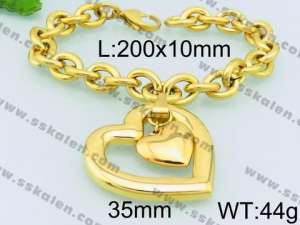 Stainless Steel Gold-plating Bracelet - KB79325-Z